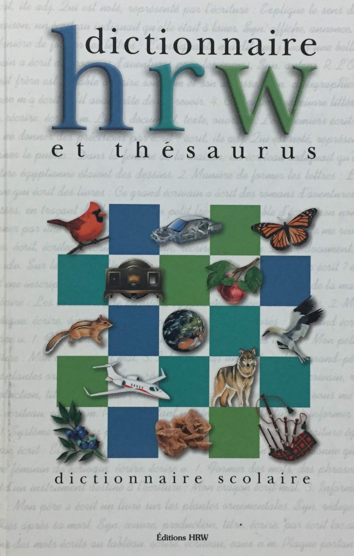 Livre ISBN 0039278808 Dictionnaire HRW et Thésaurus