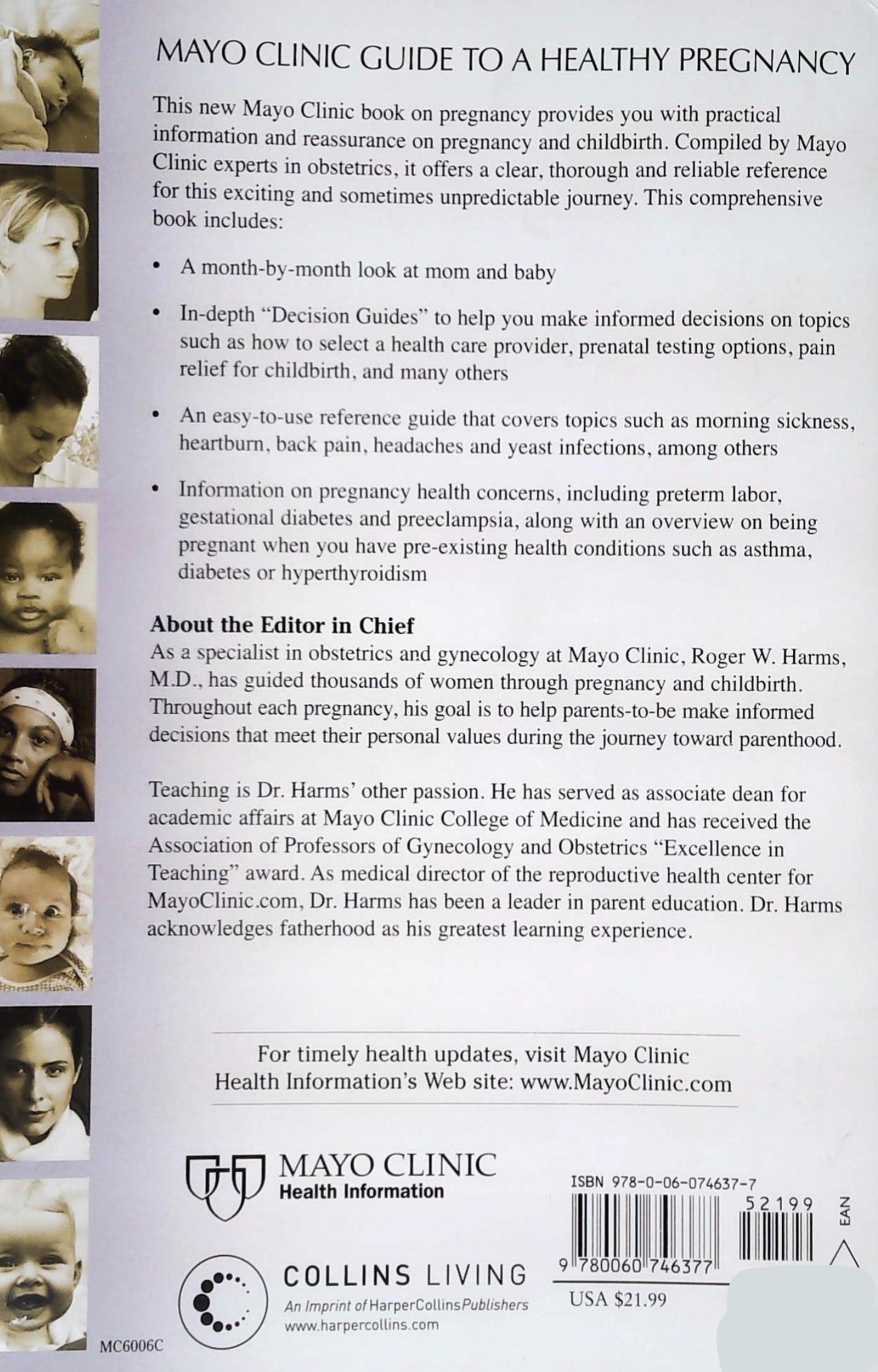 Mayo clinic guide to a healthy pregnancy