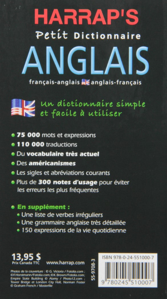 Petit dictionnaire Anglais, français-anglais