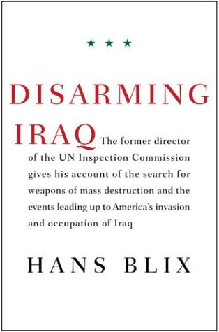 Livre ISBN 0375423028 Disarming Iraq (Jans Blix)