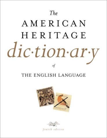 Livre ISBN 0395825172 The American Heritage Dictionary of the English Language (Fourth Edition)