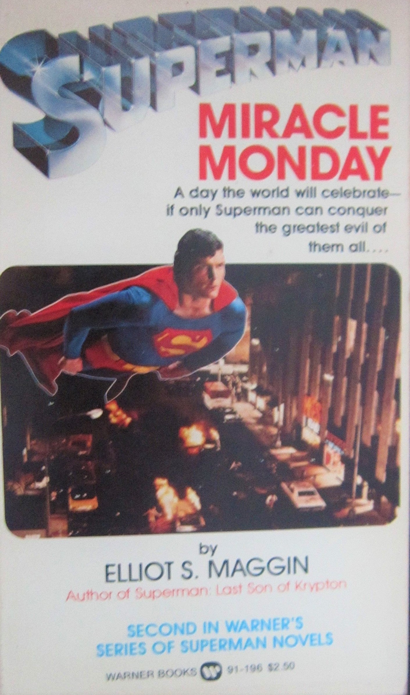 Livre ISBN 0446911968 Superman: Miracle Monday (Elliot S. Maggin)