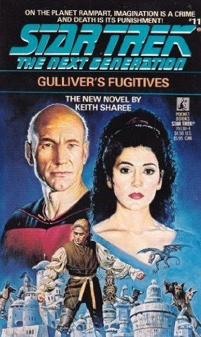 Livre ISBN 0671701304 Star Trek : The Next Generation # 11 : Gulliver's Fugitives (Keith Sharee)