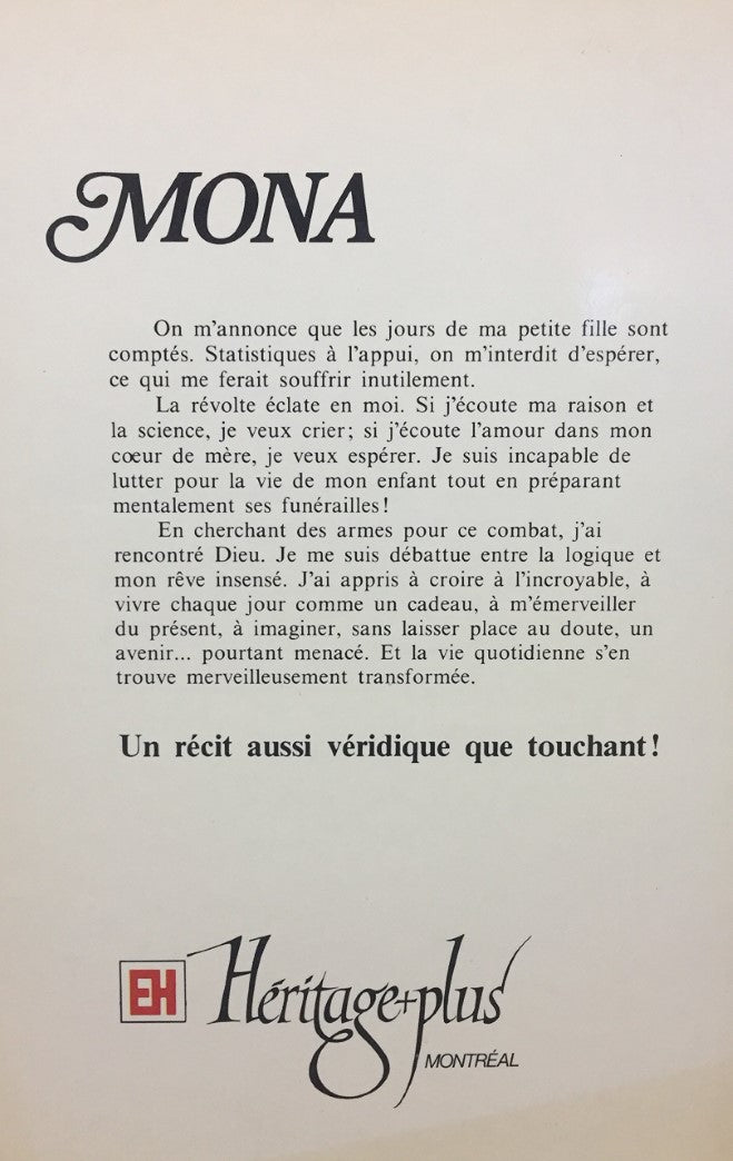 Vis-à-vies : Mona (Ginette Bureau)
