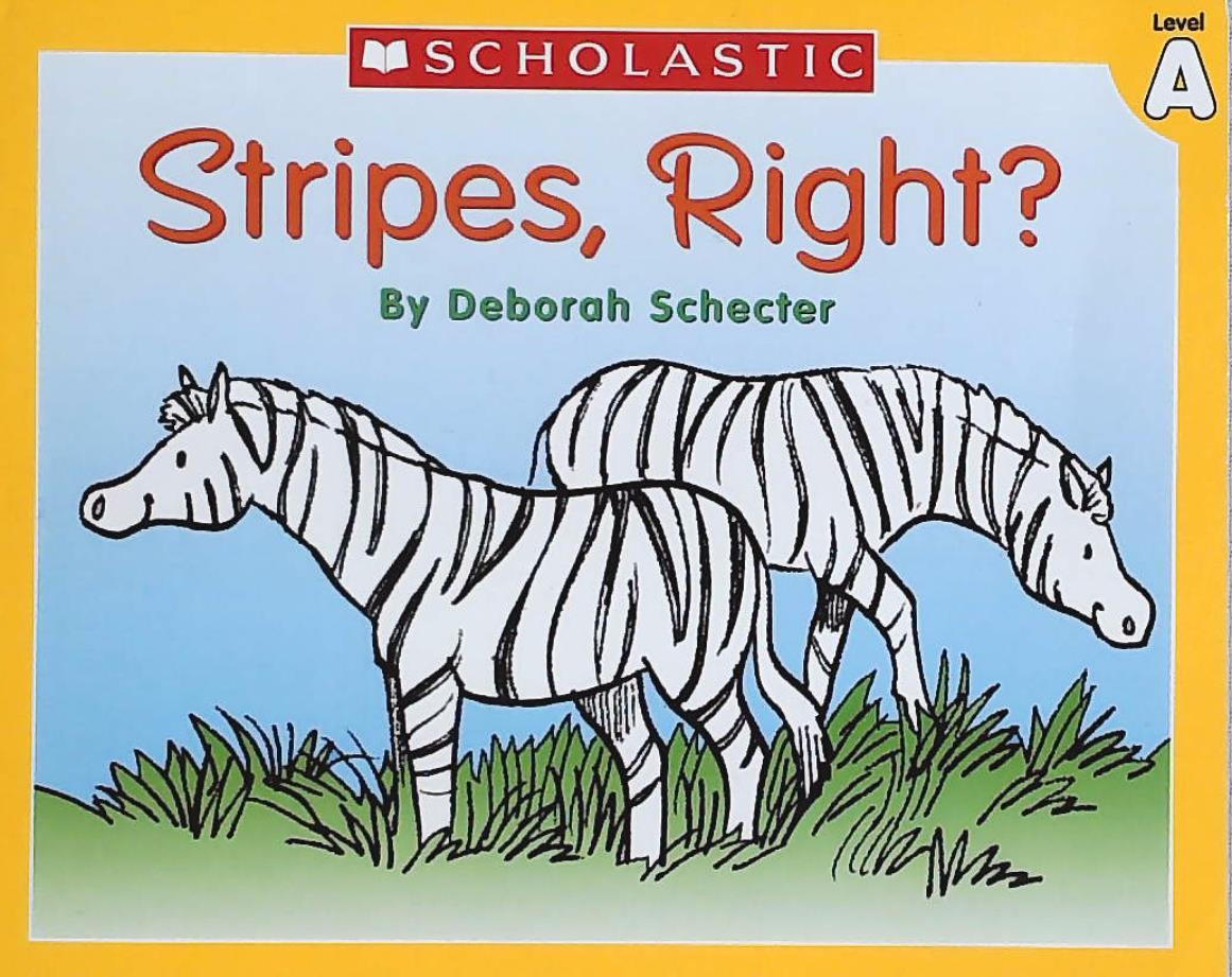 Livre ISBN 0439586550 Little Leveled Readers (Level A) : Stripes, Right? (Deborah Schecter)