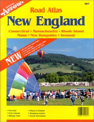 Livre ISBN 1557515344 Road Atlas : New England: Connecticut, Massachusetts, Rhode Island, Maine, New Hampshire, and Vermont