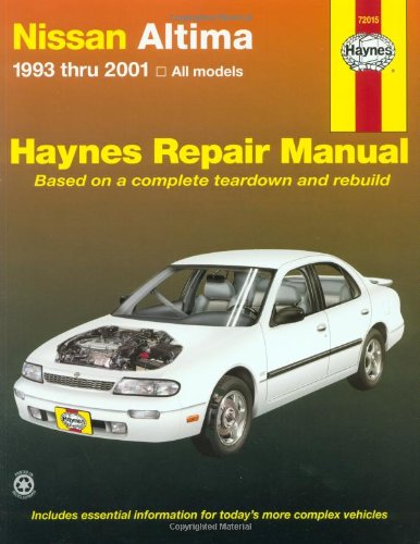 Livre ISBN 1563925664 Haynes # 72015 : Nissan Altima 1993 thru 2004 – All Models – Haynes Repair Manual (Based on a complete teardown and rebuilt) (Haynes)