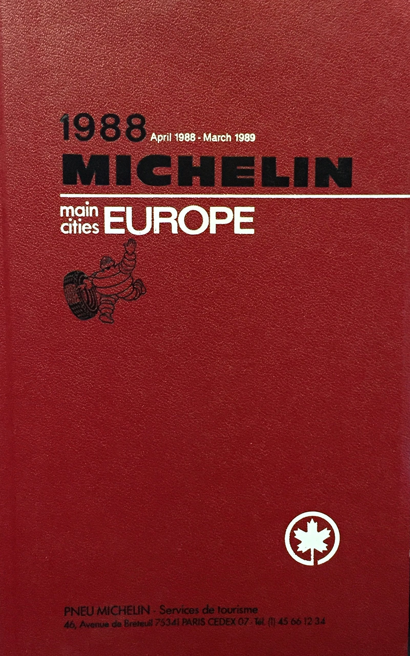 Livre ISBN 2060070880 Michelin Red Guide : 1988 Michelin France (Michelin)