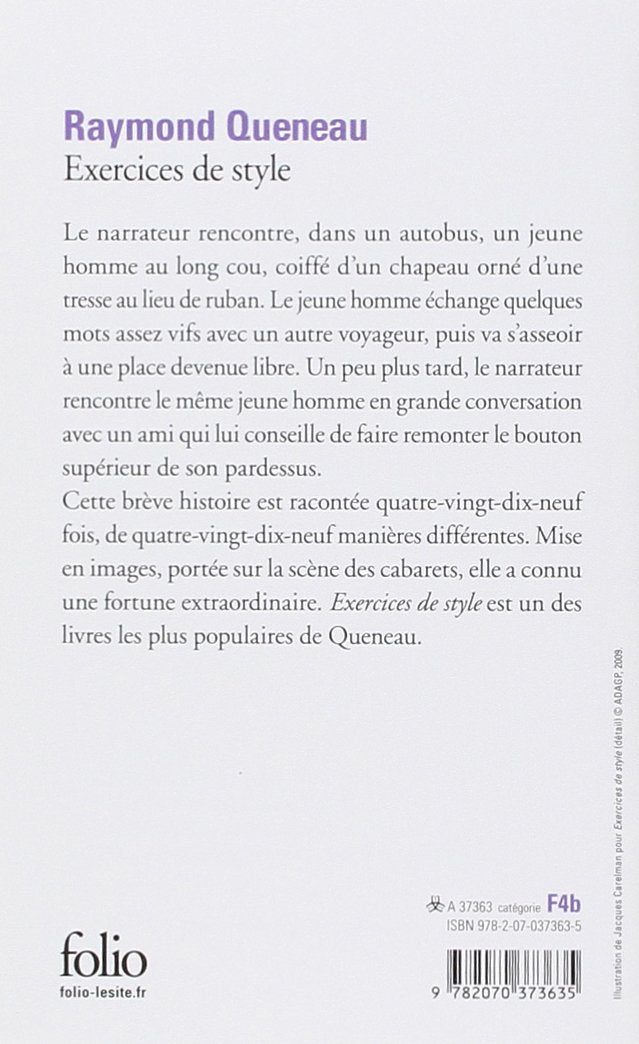 Exercices de style (Raymon Queneau)