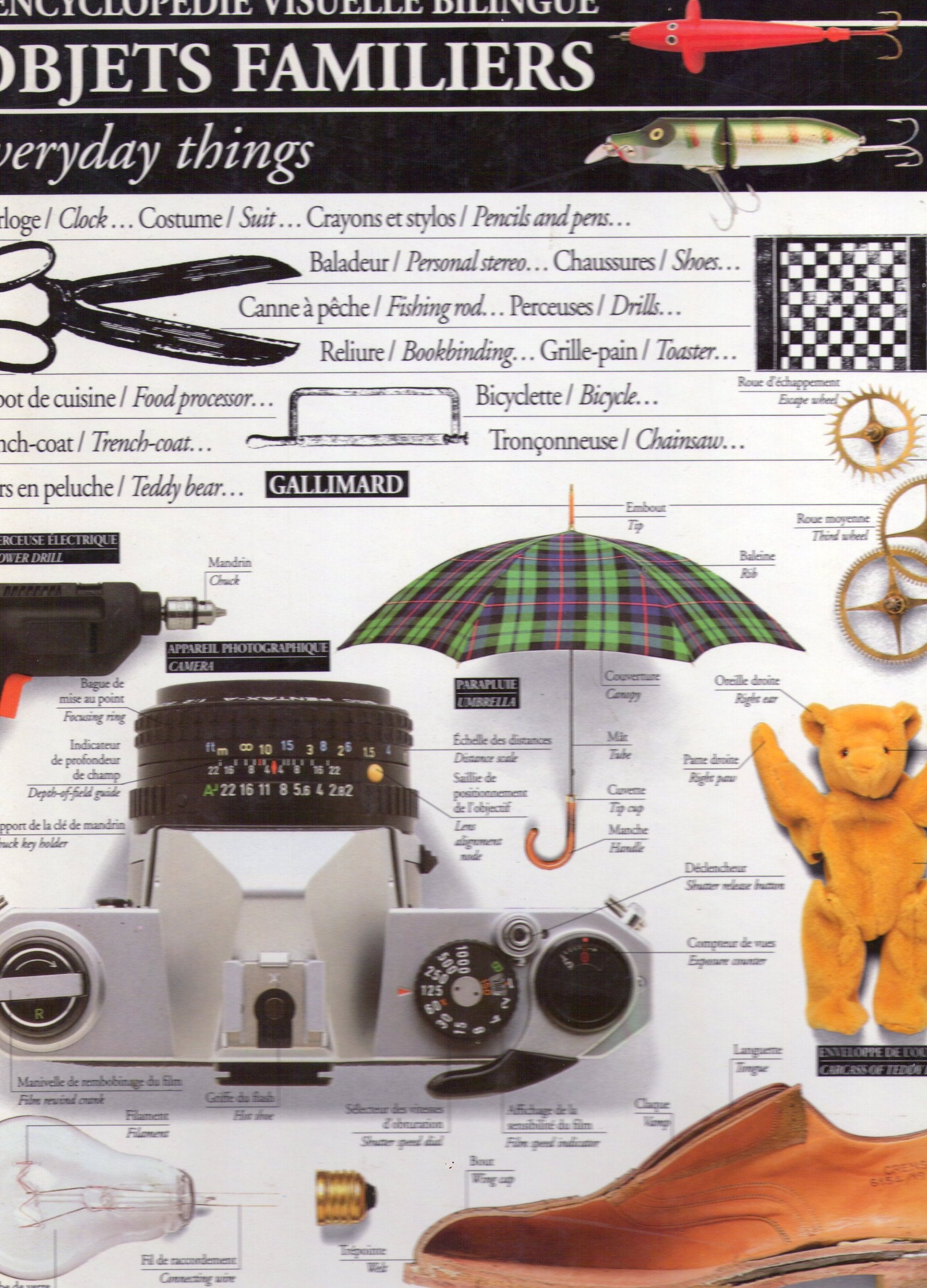 Livre ISBN 2070575136 4 : Objets familiers - Everyday things: l'encyclopédie visuelle bilingue