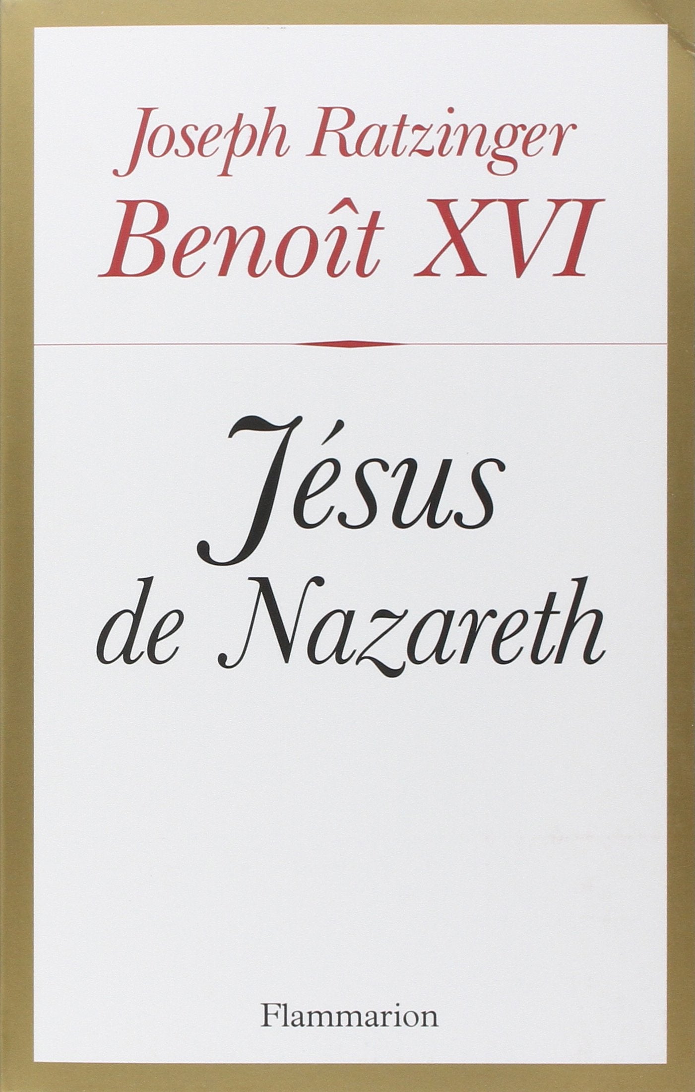 Livre ISBN 2081203901 Jésus de Nazareth # 1 : Du baptême dans le Jourdain à la Transfiguration (Joseph Ratzinger)