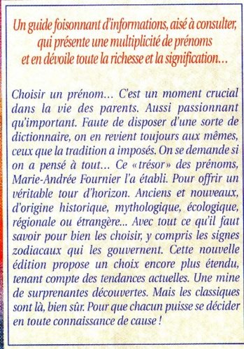 4000 Prénoms d'hier, d'aujourd'hui, d'ici et d'ailleurs (Marie-Andrée Fournier)