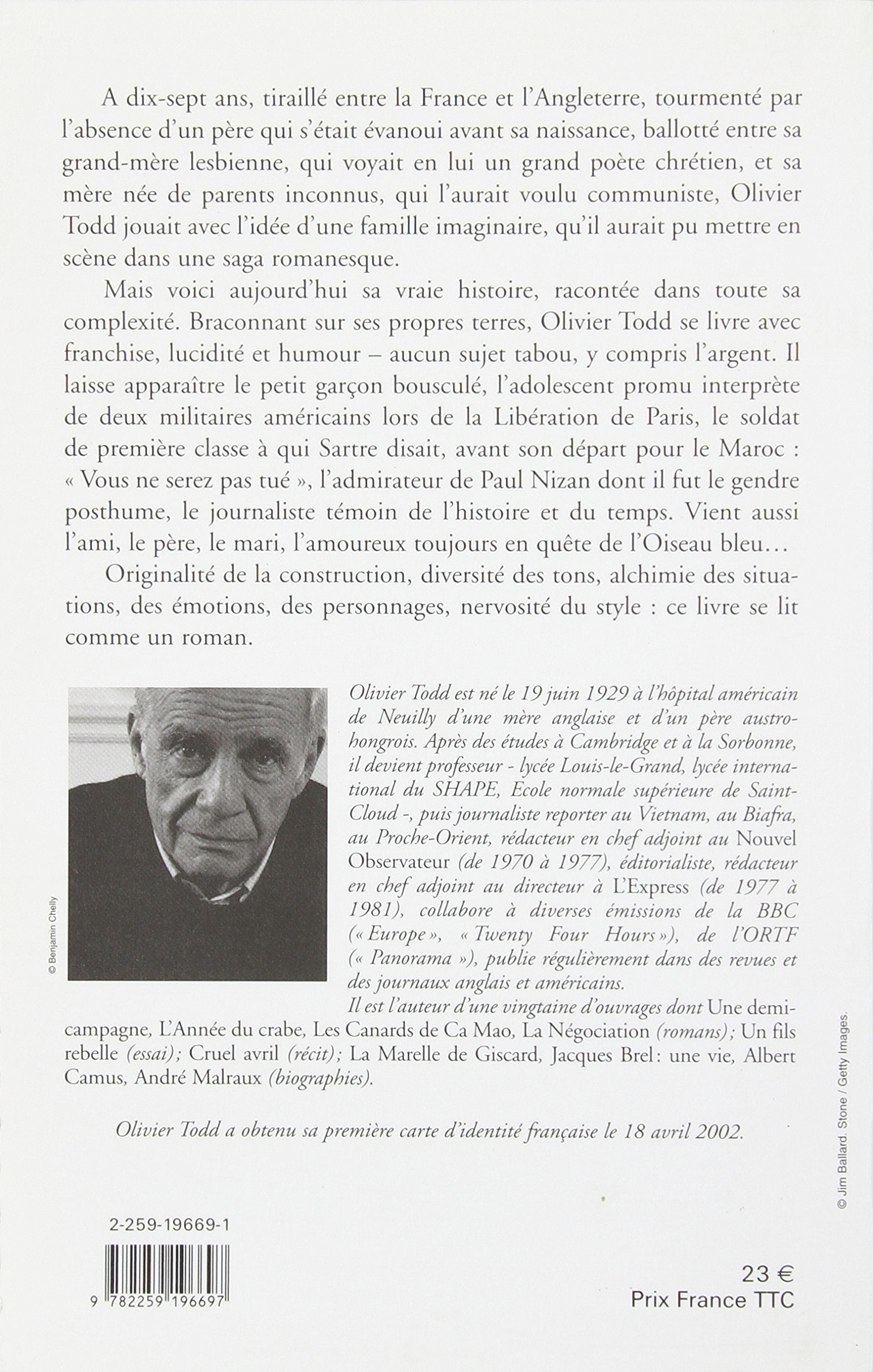 Carte d'identités : Souvenirs (Olivier Todd)