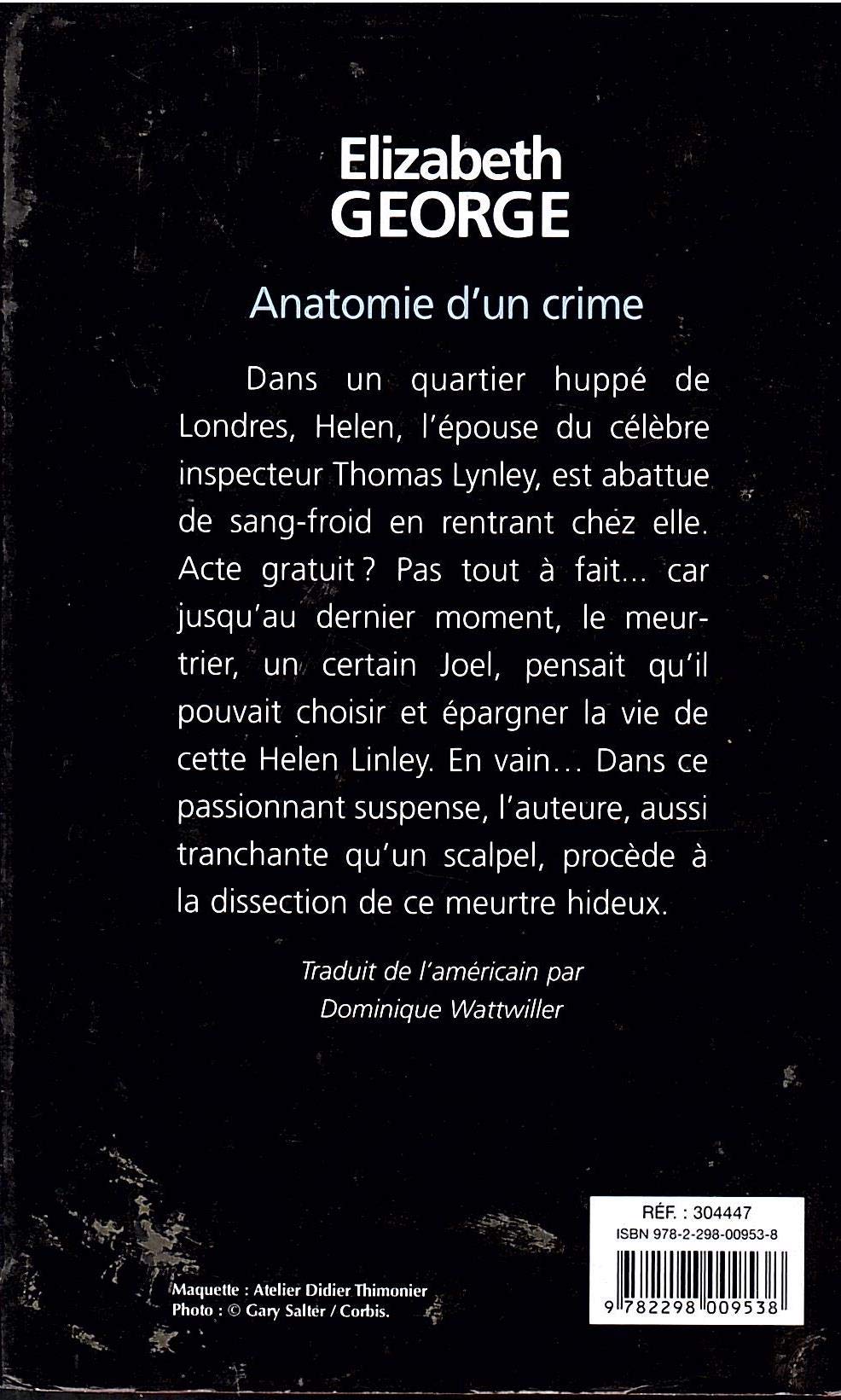 Anatomie d'un crime (Elizabeth George)