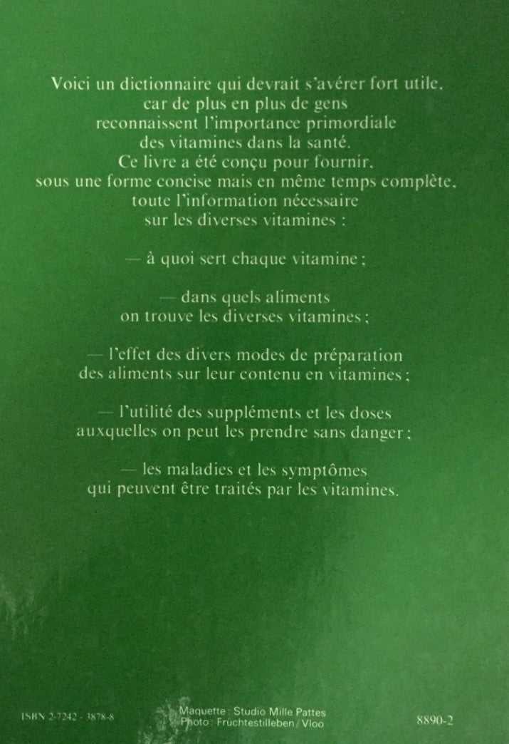 Dictionnaire des vitamines (Léonard Mervyn)