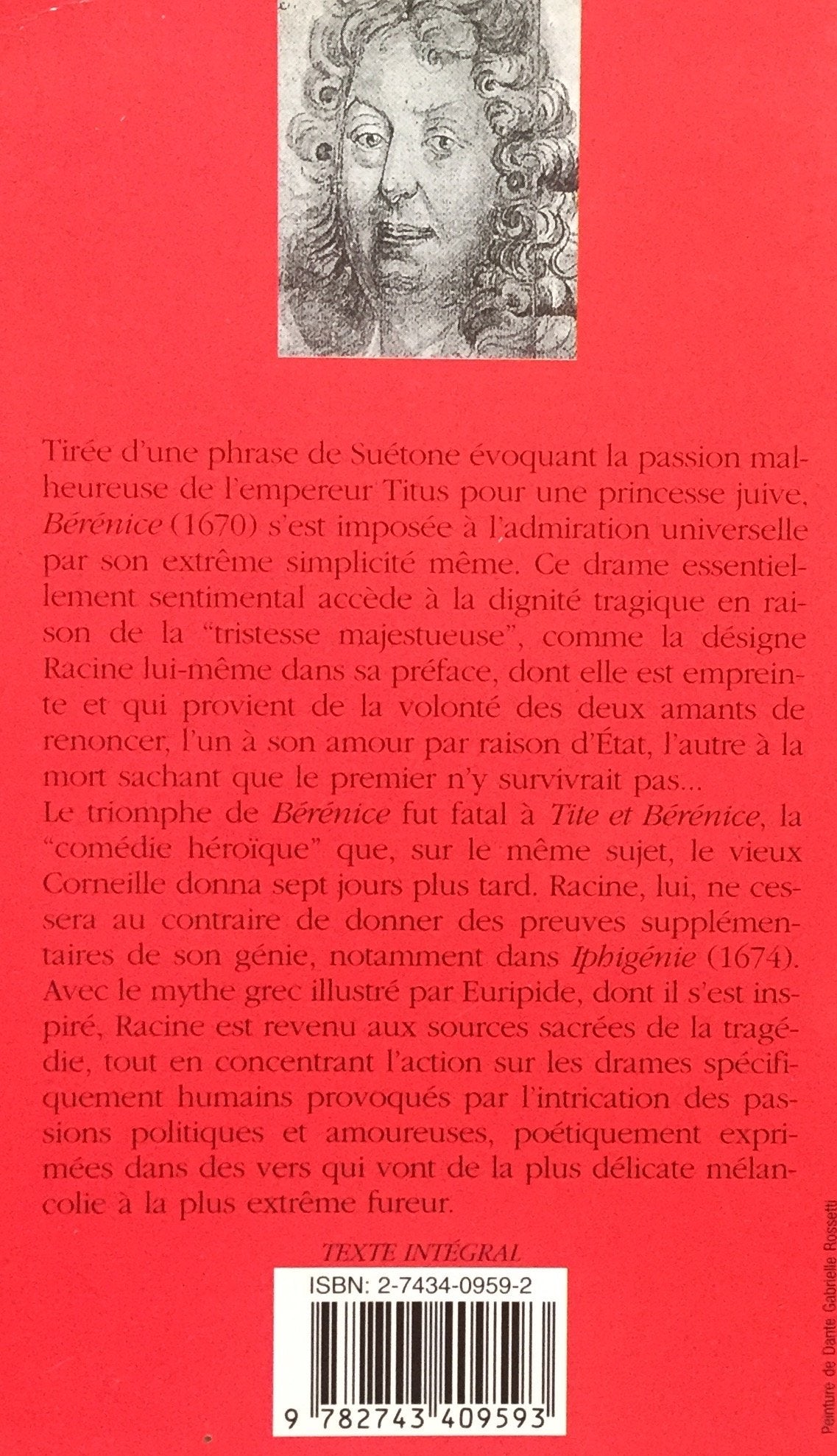 Classiques français : Bérénice - Iphigénie (Jean Racine)