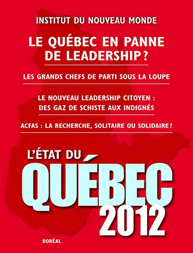 Livre ISBN 2764621620 L'État du Québec 2012