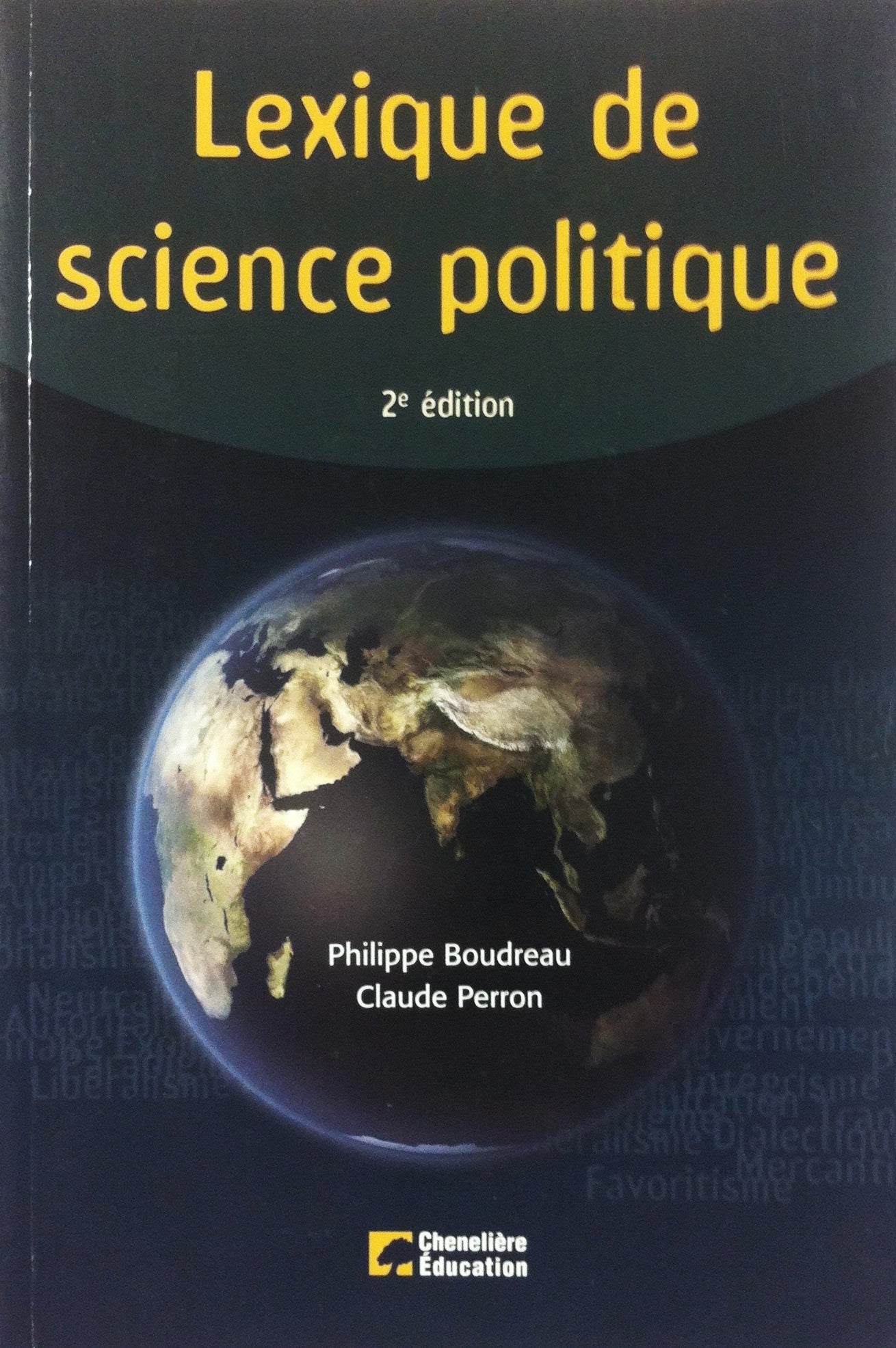 Livre ISBN 2765104522 Lexique de sciences politiques (2e édition) (Philippe Boudreau)