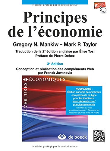 Livre ISBN 2804175170 Principe de l'économie (Gregory N. Mankiw)