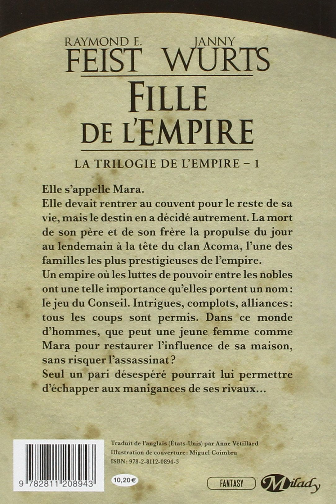 La trilogie de l'empire # 1 : Fille de l'empire (Raymond E. Feist)
