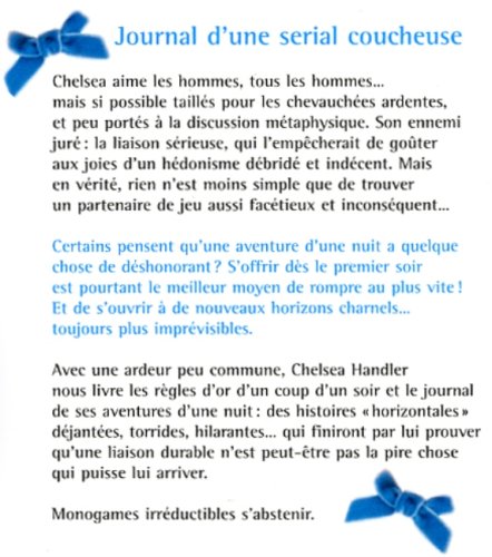 Ma vie horizontale : journal d'une serial coucheuse (Chelsea Handler)