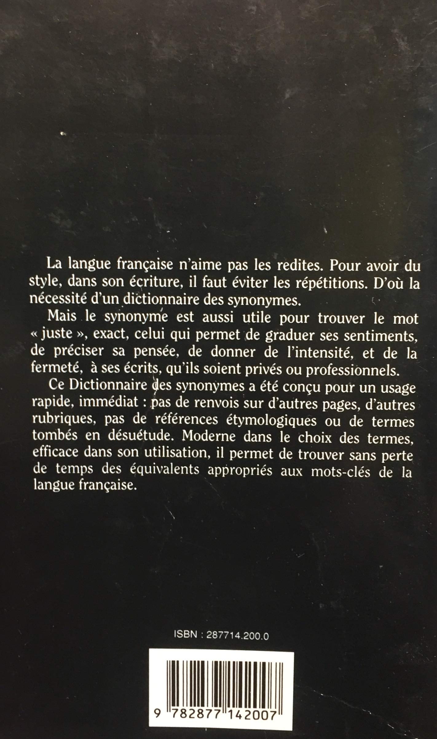 Dictionnaire des synonymes de la langue française (Pierre Ripert)