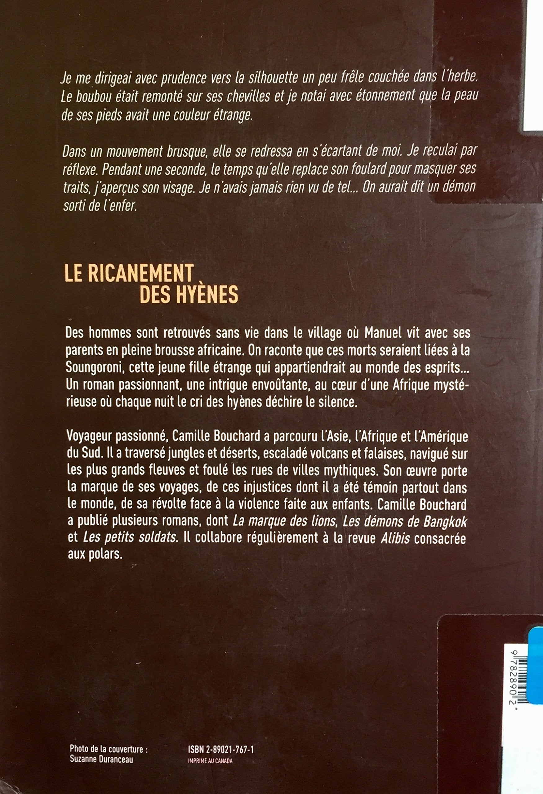 Le ricanement des hyènes (Camille Bouchard)