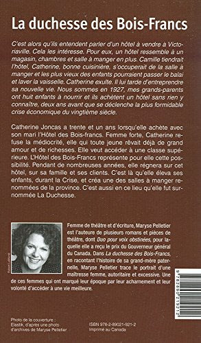 La duchesse des Bois-Francs (Maryse Pelletier)