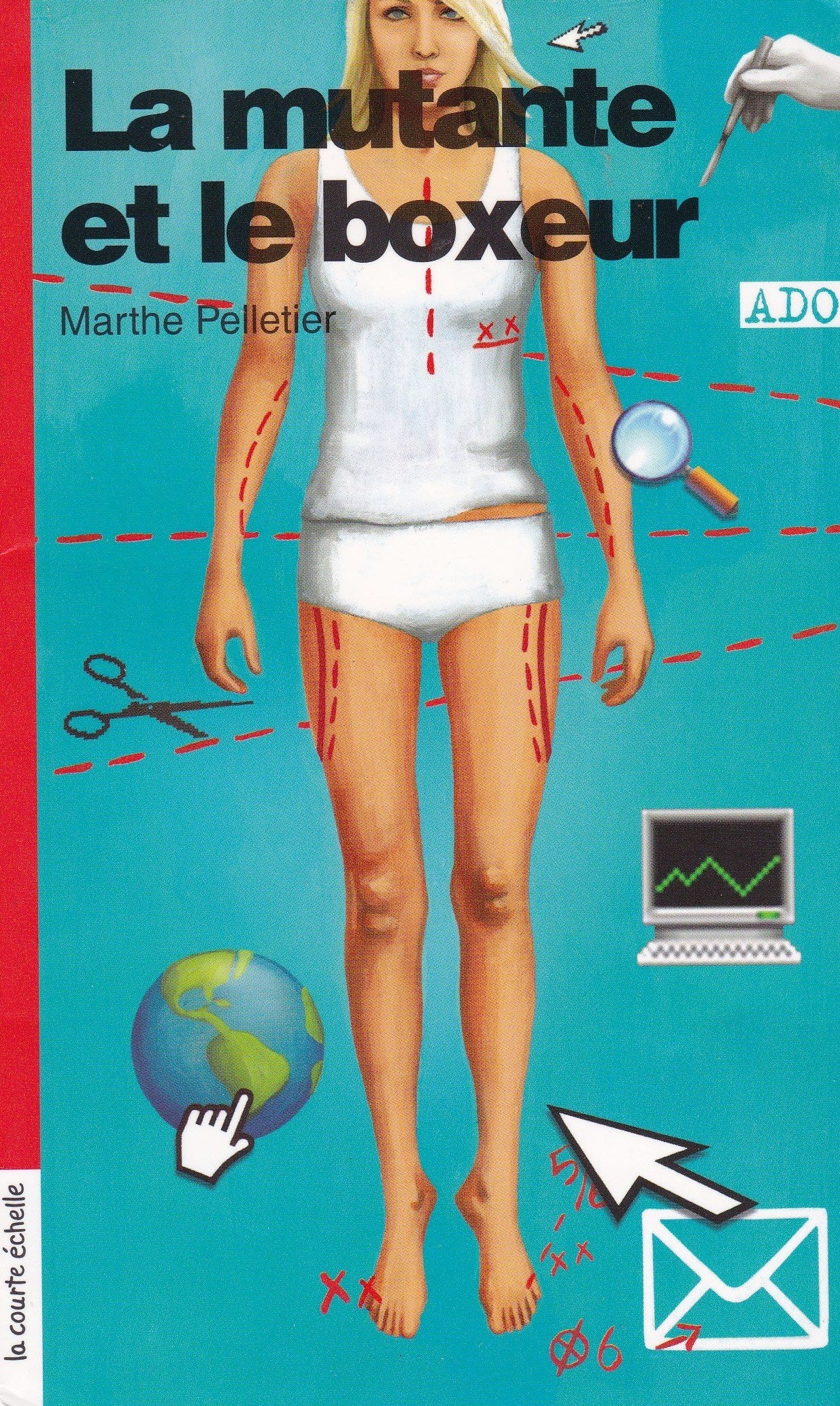 Livre ISBN 2890219569 Ado # 39 : La mutante et le boxeur (Marthe Pelletier)