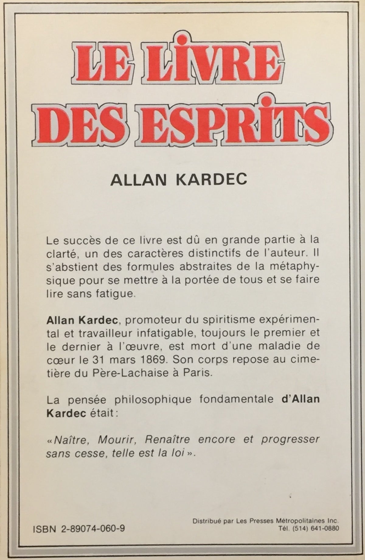 Le livre des esprits (Allan Kardec)