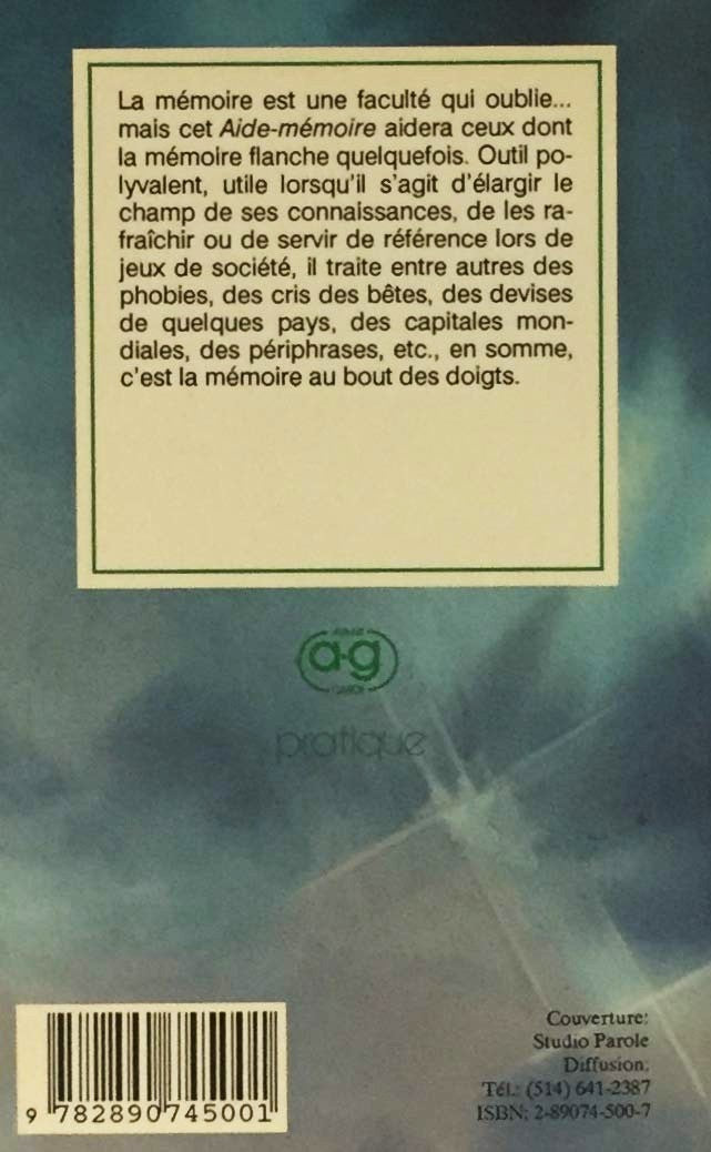 Aide-mémoire (Louis Stanké)