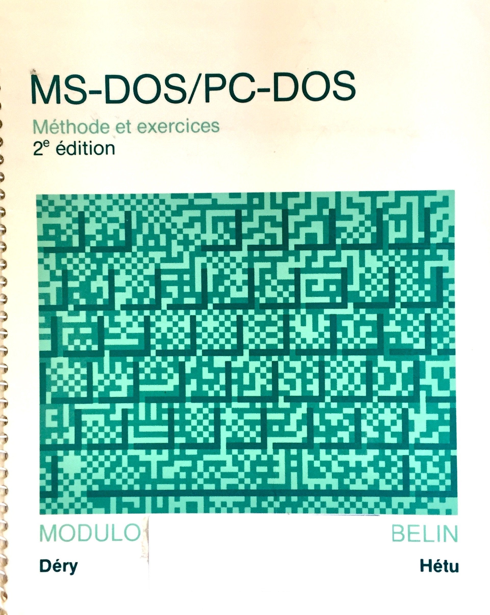 Livre ISBN 289113267X MS-DOS - PC-DOS : Méthode et exercices (2e édition)