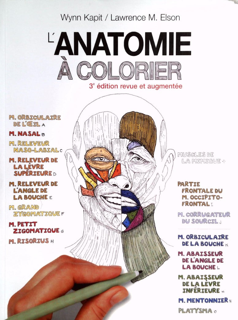 Livre ISBN 2891301994 L'anatomie à colorier (Wynn Kapit)
