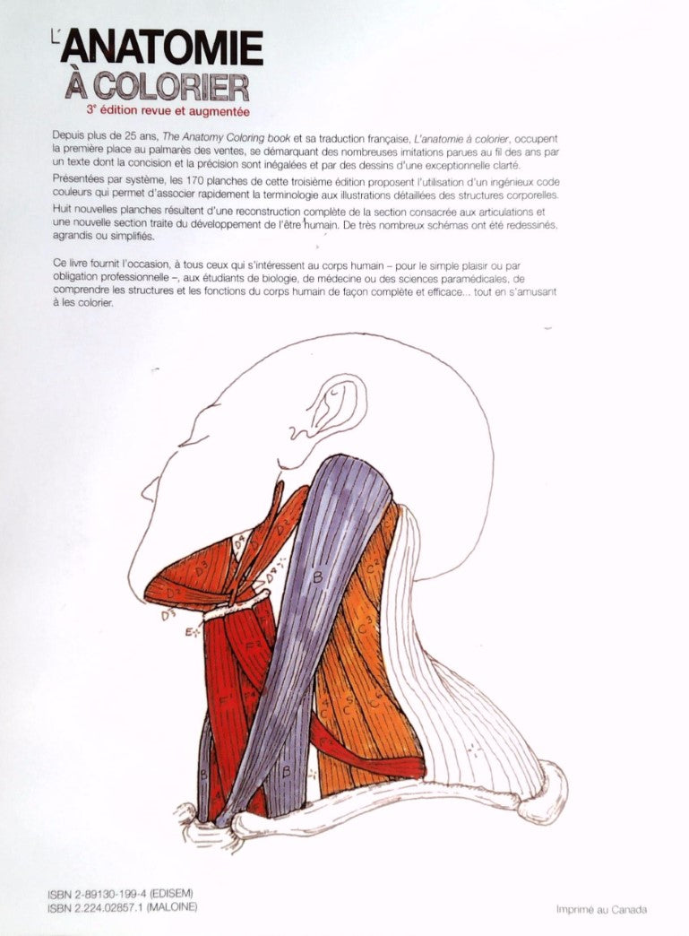 L'anatomie à colorier (Wynn Kapit)
