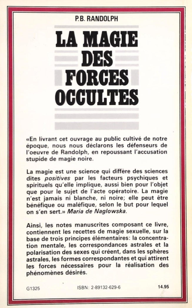 La magie des forces occultes (Pascal Bewerly Randolph)
