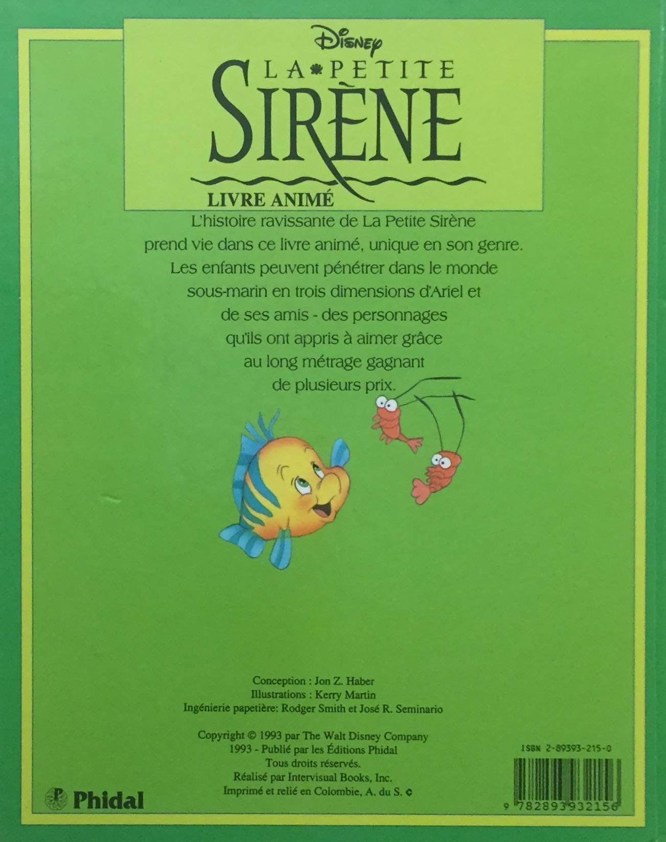 La petite sirène : livre animé