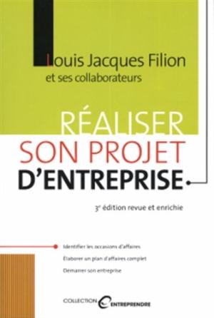 Livre ISBN 2894721080 Réaliser son projet d'entreprise (Louis Jacques Filion)