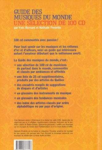 Guide des musiques du monde : Une sélection de 100 CD (Nathalie Fredette)