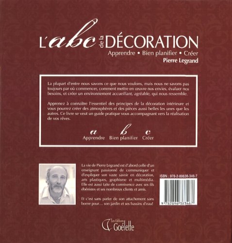 L'ABC de la décoration : Apprendre, bien planifier, créer (Pierre Legrand)