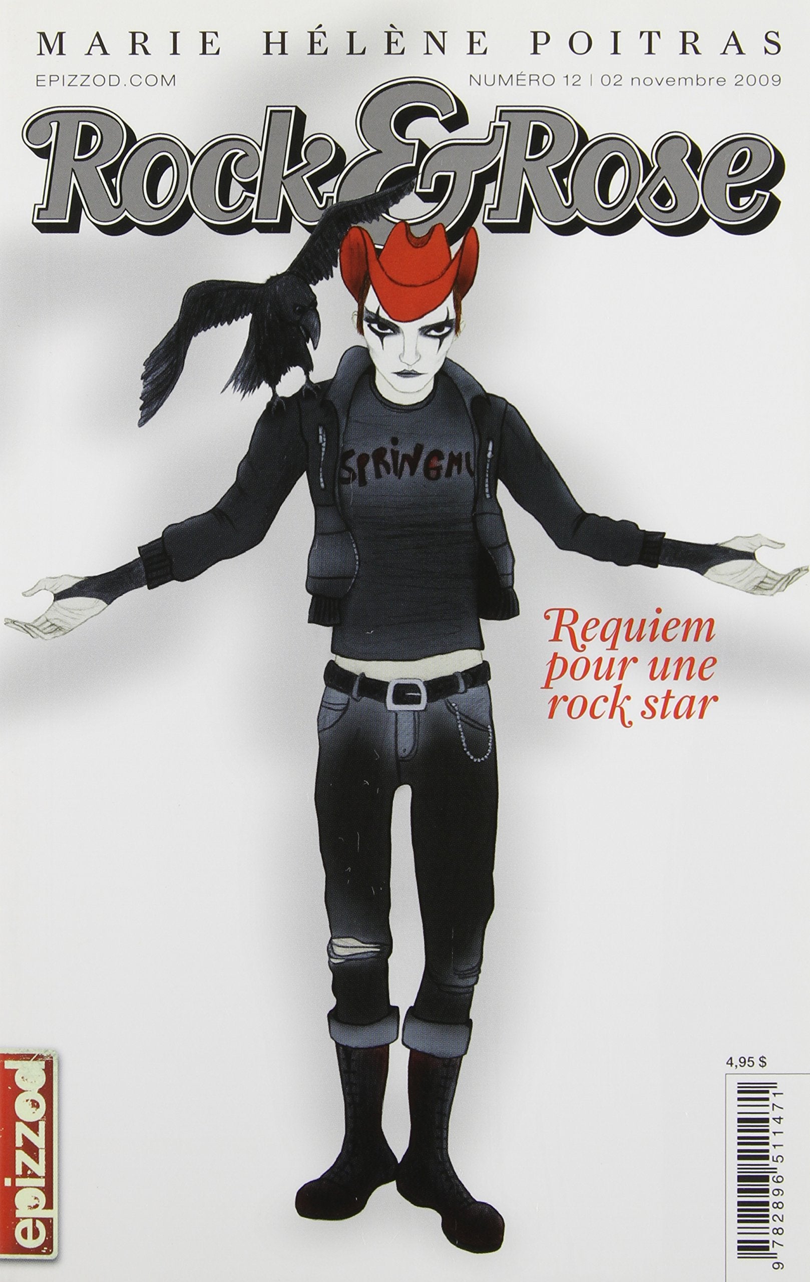 Livre ISBN 2896511474 Rock&Rose # 12 : Requiem pour une rock star (Marie-Hélène Poitras)
