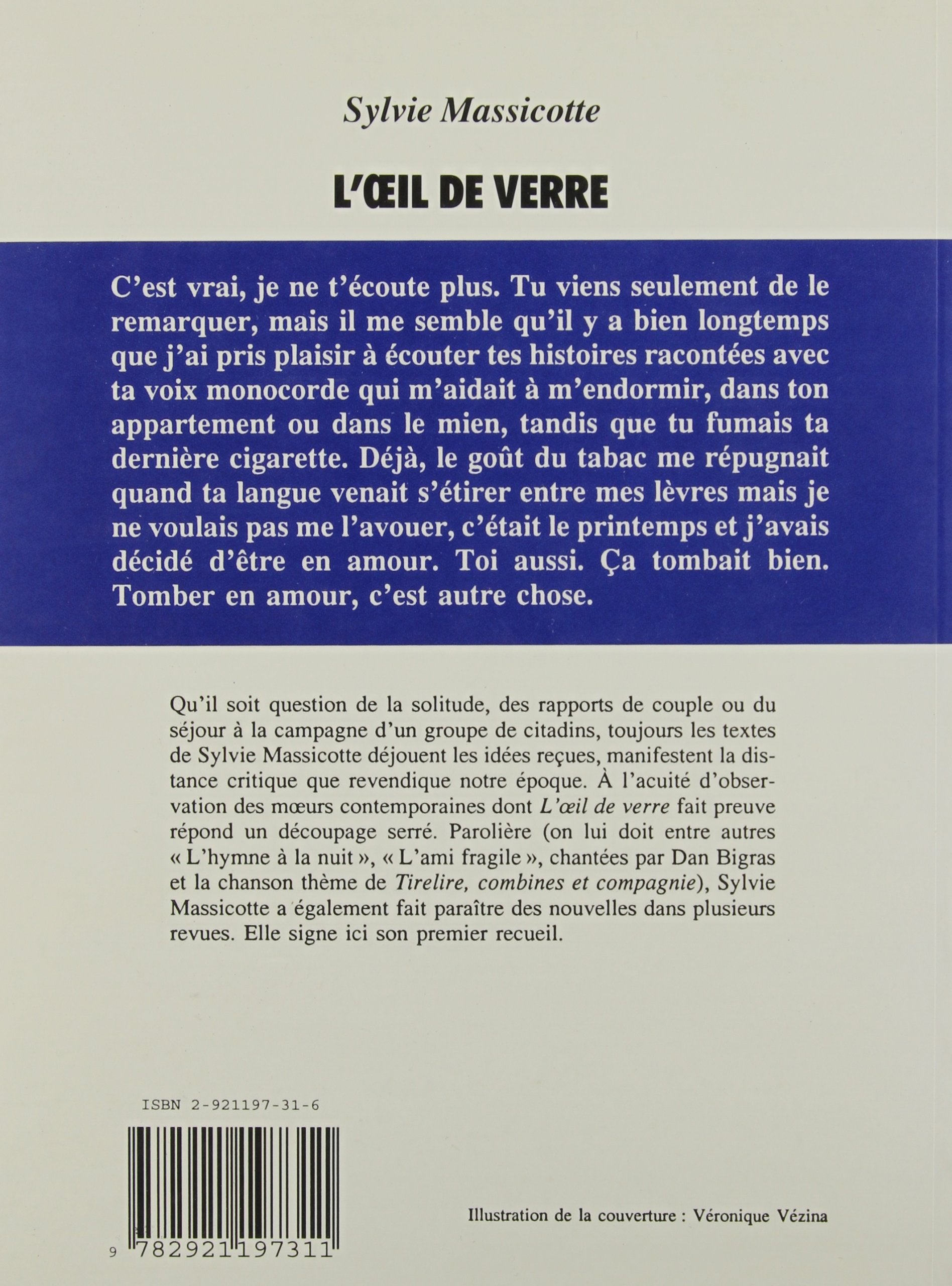L'oeil de verre (Sylvie Massicotte)