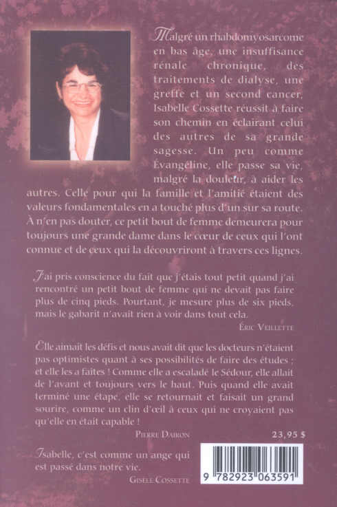 Hommage à ma p'tite Isabelle Cossette : L'histoire d'une grande dame (Christine Aubé-Savoie)