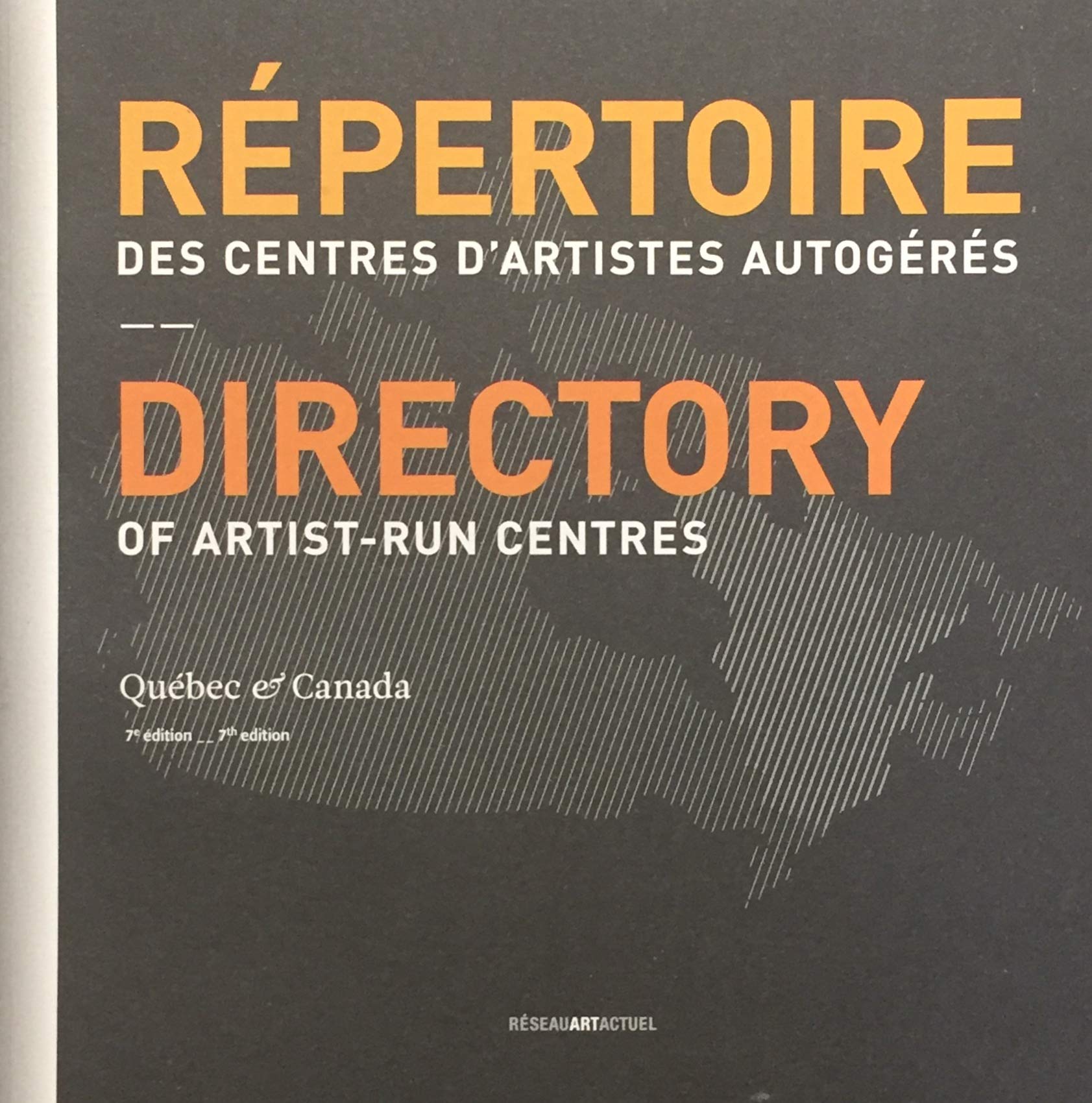Livre ISBN 2980394653 Répertoire des centres d'artistes autogérés du Québec et Canada (RCAAQ)