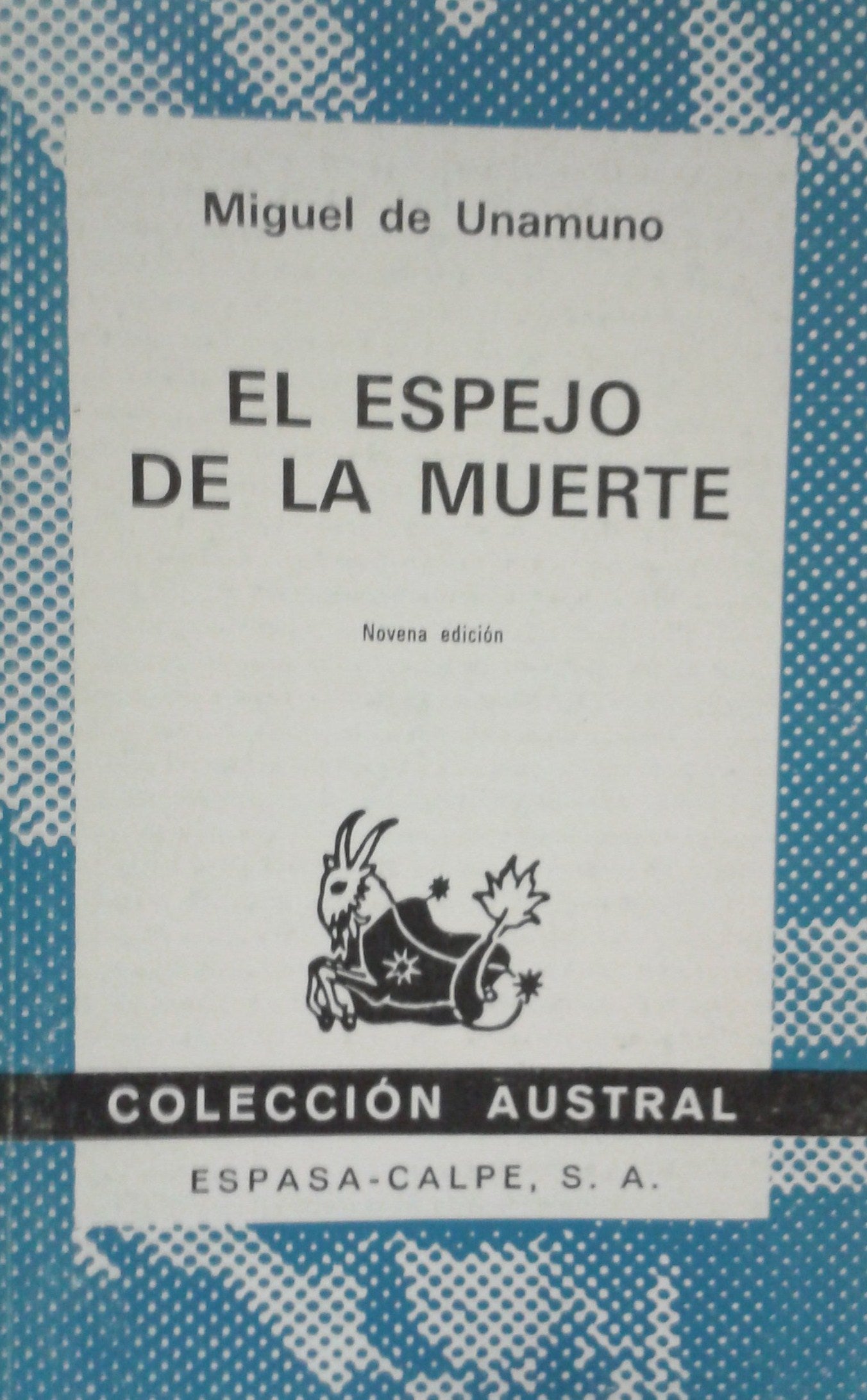 Livre ISBN 8423901998 Austral : El Espejo De La Muerte (Miguel De Unamuno)