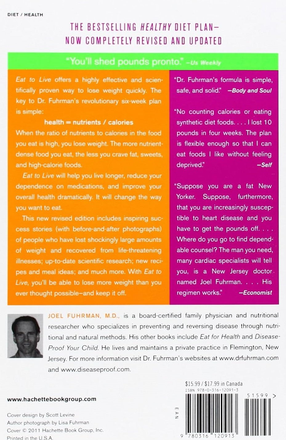 Eat to Live: The Amazing Nutrient-Rich Program for Fast and Sustained Weight Loss (Revised Edition) (Fuhrman, Joel)