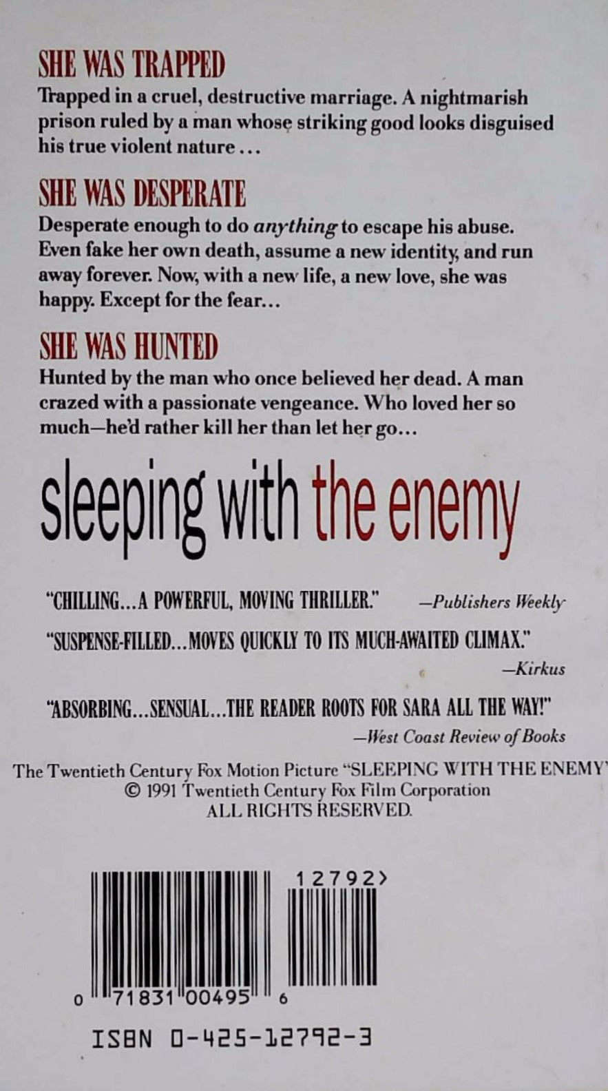 Sleeping With The Enemy (Nancy Price)