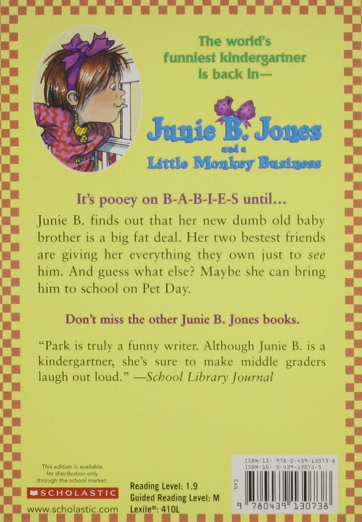 Junie B. Jones and a Little Monkey Business (Barbara Park)