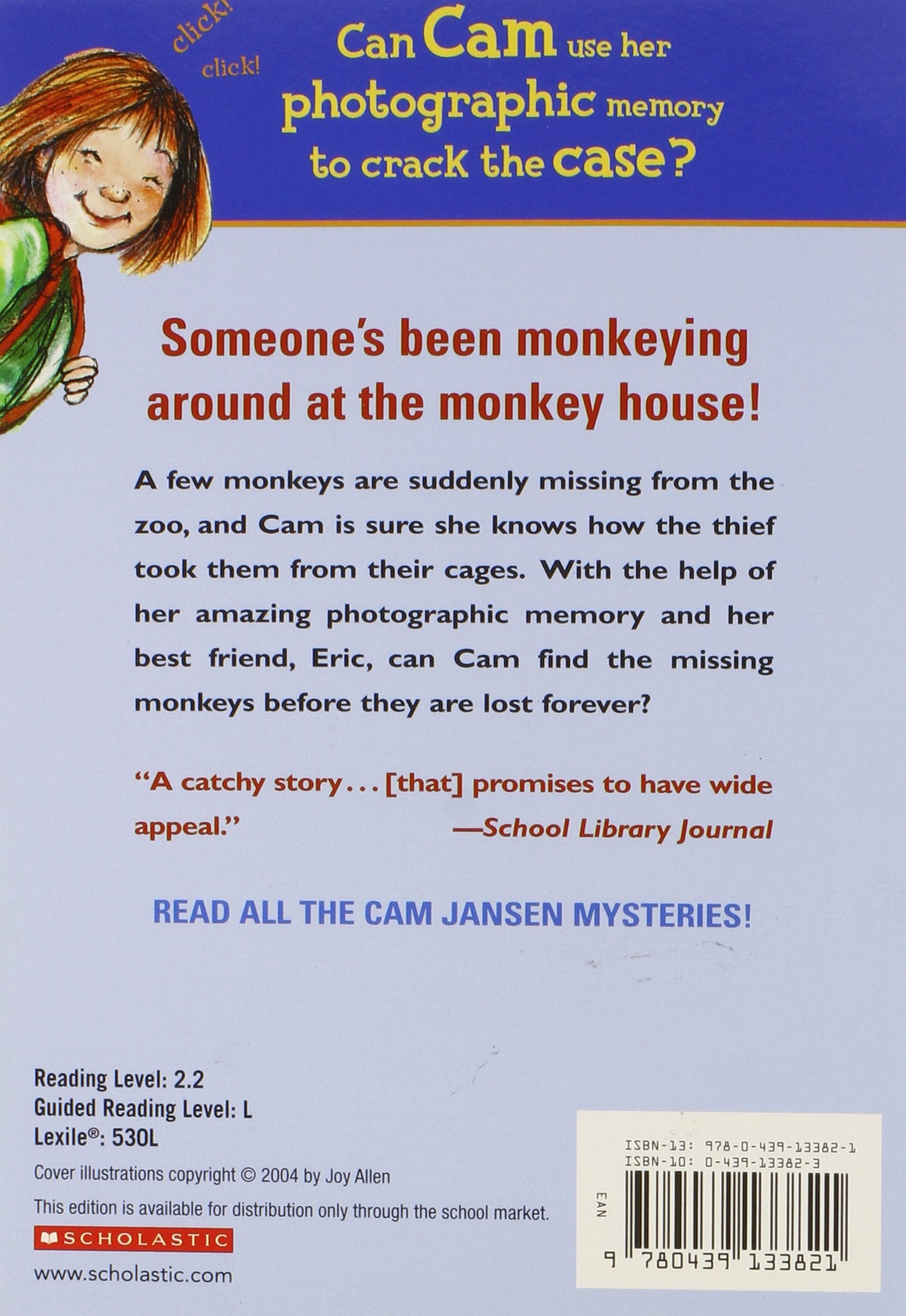 Cam Jansen and the Mystery at the Monkey House (David A. Adler)