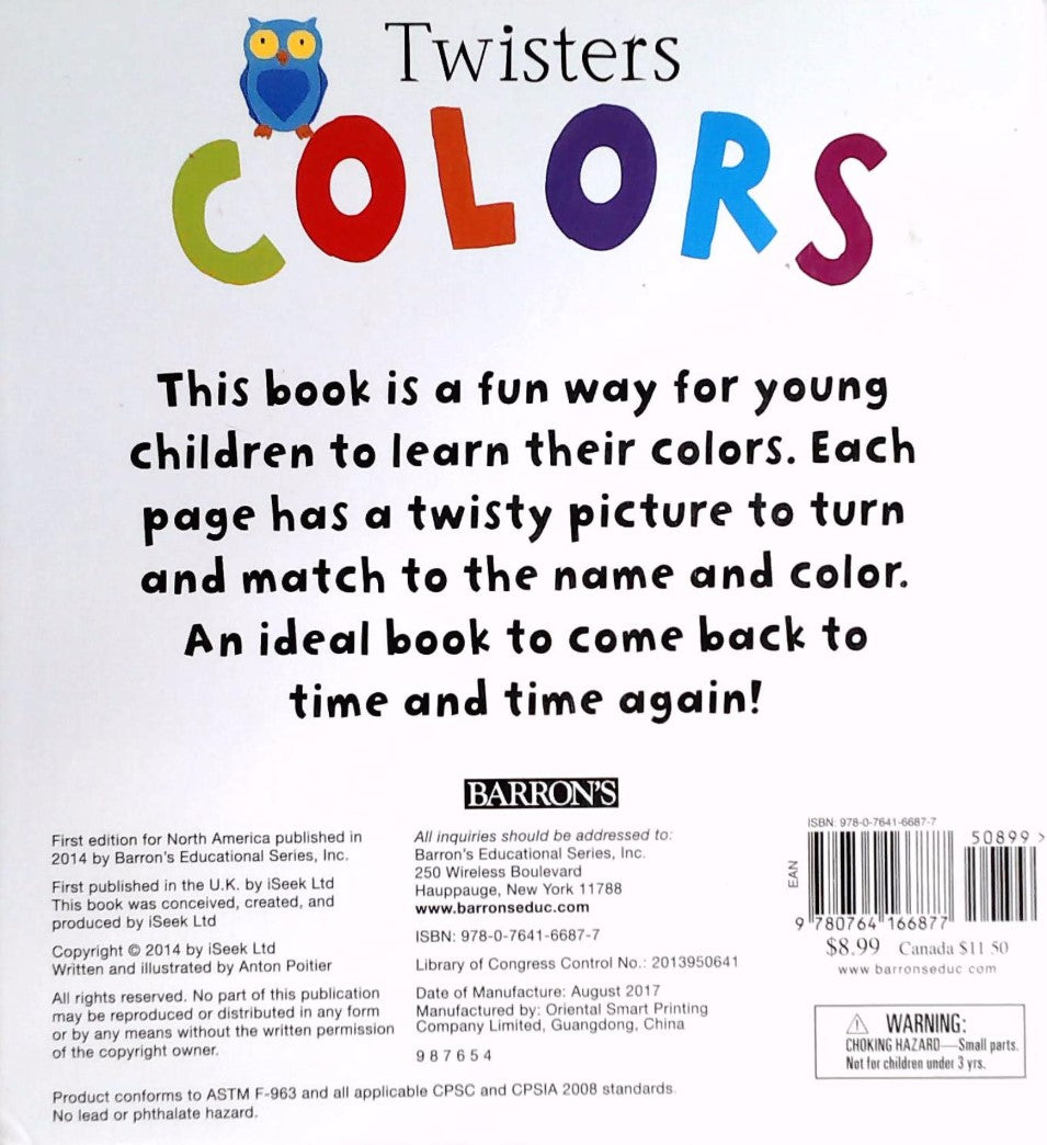 Twisters : Colors: Match the Words and Colors!