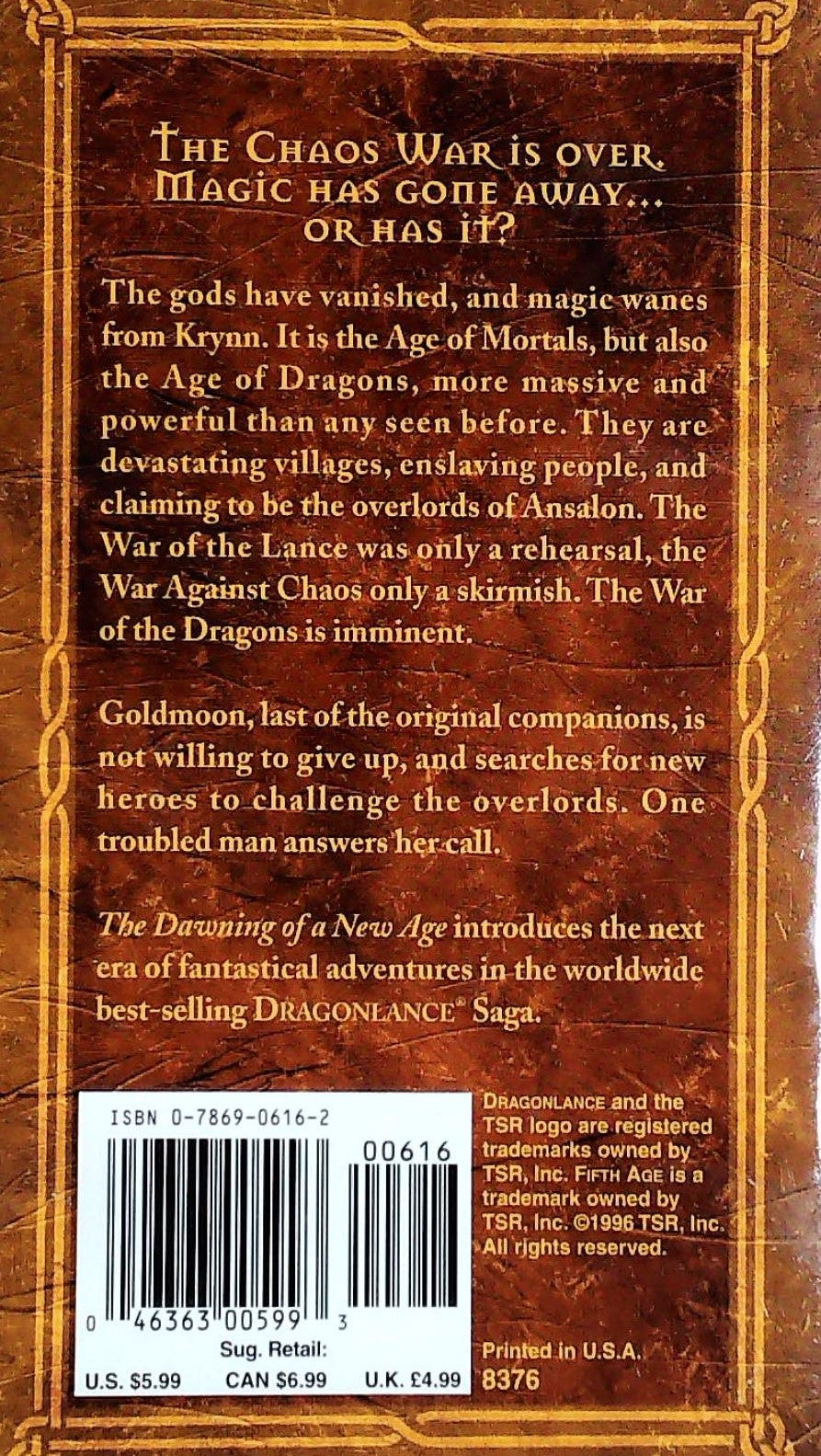DragonLance : Fift Age : The Dawning of a New Age (Jean Rabe)
